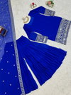 Rtc 5662 Faux Gorgette Top Sharara With Dupatta Wholesale Suppliers In Mumbai